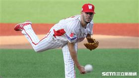 ▲味全龍先發投手布里悍。（圖／記者劉彥池攝影）