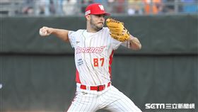 ▲味全龍先發投手布里悍。（圖／記者劉彥池攝影）