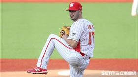 ▲味全龍先發投手布里悍。（圖／記者劉彥池攝影）