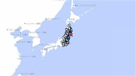 日本地震(圖/翻攝自日本氣象廳)
