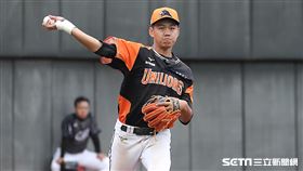 ▲統一獅三壘手林子豪。（圖／記者劉彥池攝影）