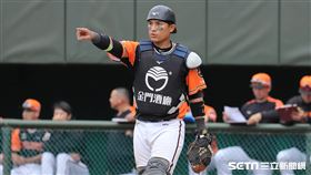 ▲統一獅捕手林岱安。（圖／記者劉彥池攝影）