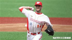 ▲味全龍先發投手鋼龍。（圖／記者劉彥池攝影）