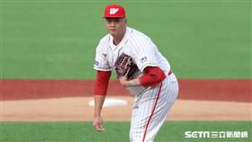 ▲味全龍投手廖任磊。（圖／記者劉彥池攝影）