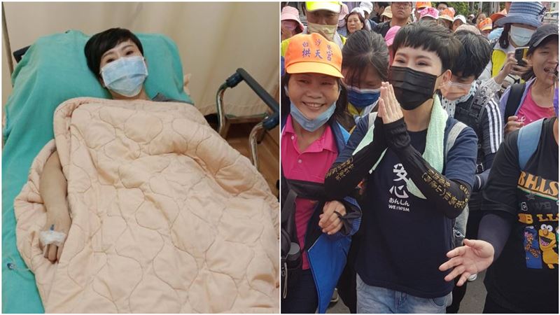 出院才3天！詹雅雯現身跟白沙媽進香