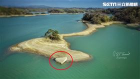 石鋼琴,烏山頭,水庫,空拍,缺水