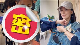 咘咘掛超多蛇在脖子上，嚇壞不少網友直呼好勇敢。（圖／翻攝自賈靜雯IG）