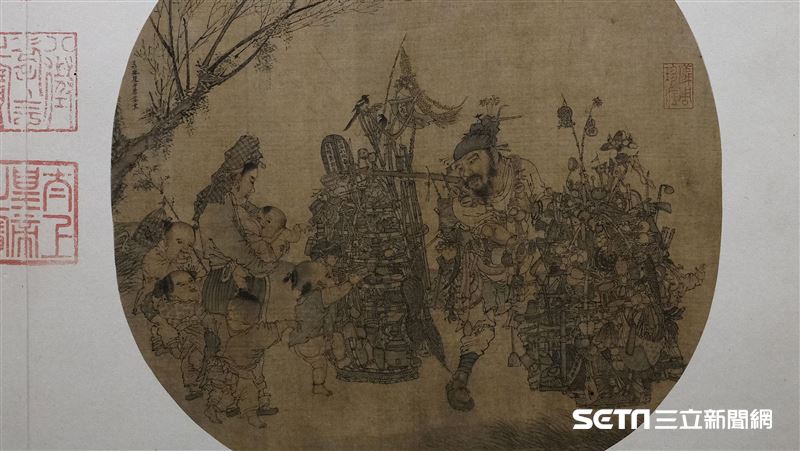 古人愛買啥　李嵩〈市擔嬰戲〉露端倪