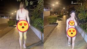 比基尼,地震,辣模,雪兒,外送員(翻攝自 爆廢1公社)