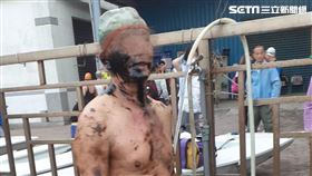 西子灣,晨泳,泳客,油污,油漬,高雄