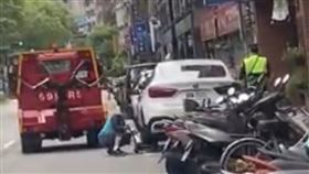 取締,違停,身障停車格,拖吊,BMW,新北交通大隊