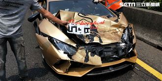 藍寶堅尼國道3連撞！2大牛慘況曝光