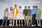 Youtuber黃大謙、小玉、笑笑、導演陳芝安、導演謝欣志、簡宏榮、夫夫之道出席公視紀實《為寂寞在唱歌》首映記者會。（圖／記者楊澍攝影）