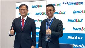 群創董事長暨執行長洪進揚、總經理楊柱祥（圖／記者戴玉翔攝影）