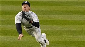 ▲佛雷澤（Clint Frazier）飛撲美技沒收安打。（圖／美聯社／達志影像）