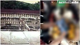 快訊／中壢高鐵南路施工！50多歲建築工摔落地下2樓身亡　（圖／番攝畫面）