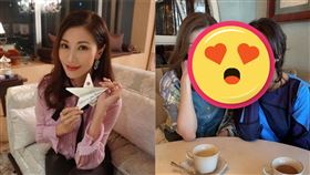 黎姿、李嘉欣。（圖／翻攝自微博）