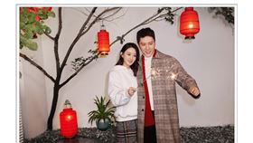 馮紹峰,趙麗穎合體拍廣告（圖／翻攝自馮紹峰工作室微博）