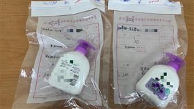 綠的洗手乳，神奇紫草款，生菌數超標1200倍，全面下架銷毀，不滿中市衛生局未公告 (圖／台中市衛生局提供)
