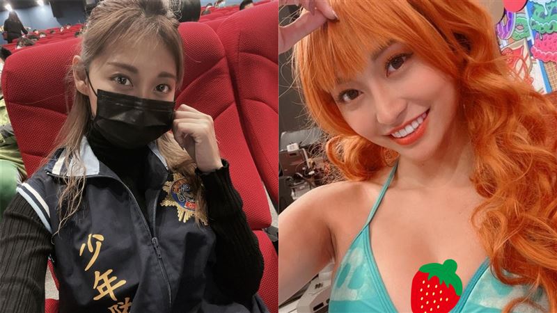 最美女警Cos娜美　雙球包不住露了
