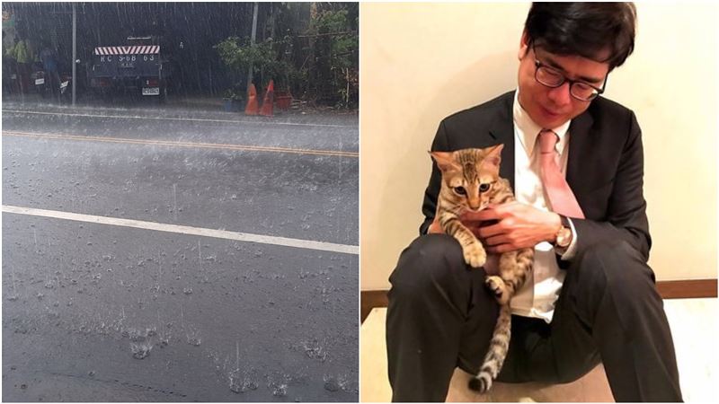 高雄開始下雨了！陳其邁樂：感謝老天