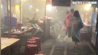 饒河夜市竄火民眾驚　攤販毀損失2萬