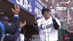 吳念庭敲全壘打。(圖／翻攝自ELEVEN SPORT)
