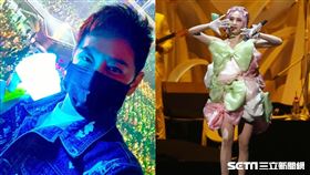 蔡依林演唱會。（圖／翻攝自林志穎臉書、記者邱榮吉攝影）