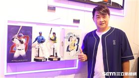 中信兄弟副領隊彭政閔出席開幕活動。（圖／記者邱榮吉攝影）