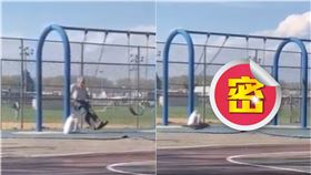 公園,寶刀未老,老爺爺,盪鞦韆,體操,後空翻