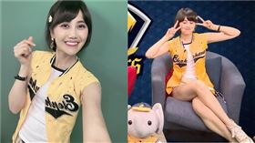 豆芽Sandy（林裕庭）擔任球賽主播。（圖／翻攝自豆芽Sandy粉絲團）