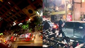 汐止昨晚不安寧，有警方追捕犯人，還集結多料消防車。（圖／翻攝自「汐止社團」）