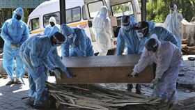 印度疫情，圖／美聯社／達志影像