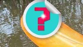 珍妮佛的男友在划獨木舟時，划起一團醜陋生物。（圖／翻攝自珍妮佛臉書）