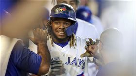 ▲小葛雷諾（Vladimir Guerrero Jr.）敲單場3響砲。（圖／美聯社／達志影像）