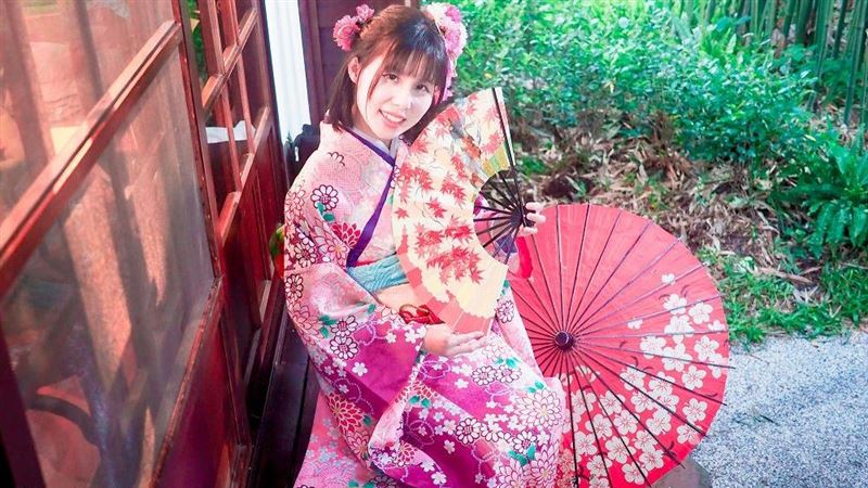 陽明山秘境追繡球花　穿上浴衣拍美照
