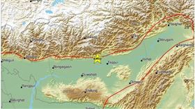 快訊／印度東北「芮氏規模6.1強震」　劇烈搖晃影片曝光　圖／翻攝自EMSC官網