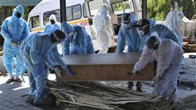 印度疫情，圖／美聯社／達志影像