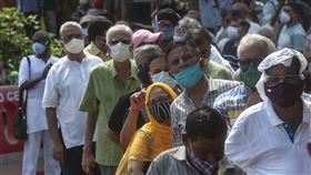 印度疫情，圖／美聯社／達志影像