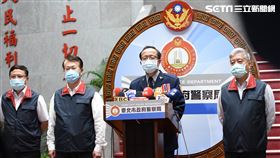 台北市警局長陳嘉昌說明96秒衝突經過。（圖／翻攝畫面）