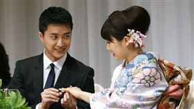 江宏傑、福原愛 圖／美聯社／達志影像