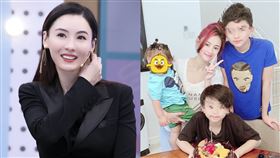 張柏芝兩個帥兒子Lucas、Quintus 圖／翻攝自張柏芝微博