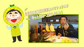 黃偉哲很拼!賣鳳梨賣到日本去