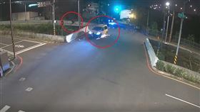 桃園,平鎮,計程車,小黃,車禍,大圳（圖／翻攝畫面）
