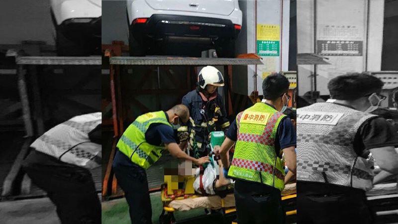 台中男踩空　墜機械車位下層喪命