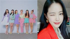 Apink成員與孫娜恩。(圖／Apink、孫娜恩臉書)