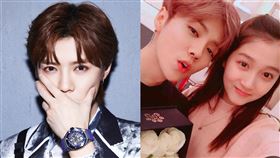 關曉彤、鹿晗 圖翻攝自關曉彤、鹿晗微博