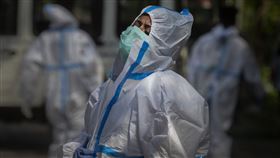 印度 新冠肺炎（圖／美聯社／達志影像）