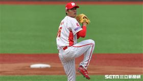 ▲味全龍先發投手王維中。（圖／記者劉彥池攝影）