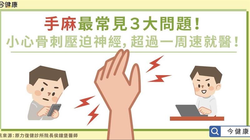 哪些原因會引起手麻？該如何改善？